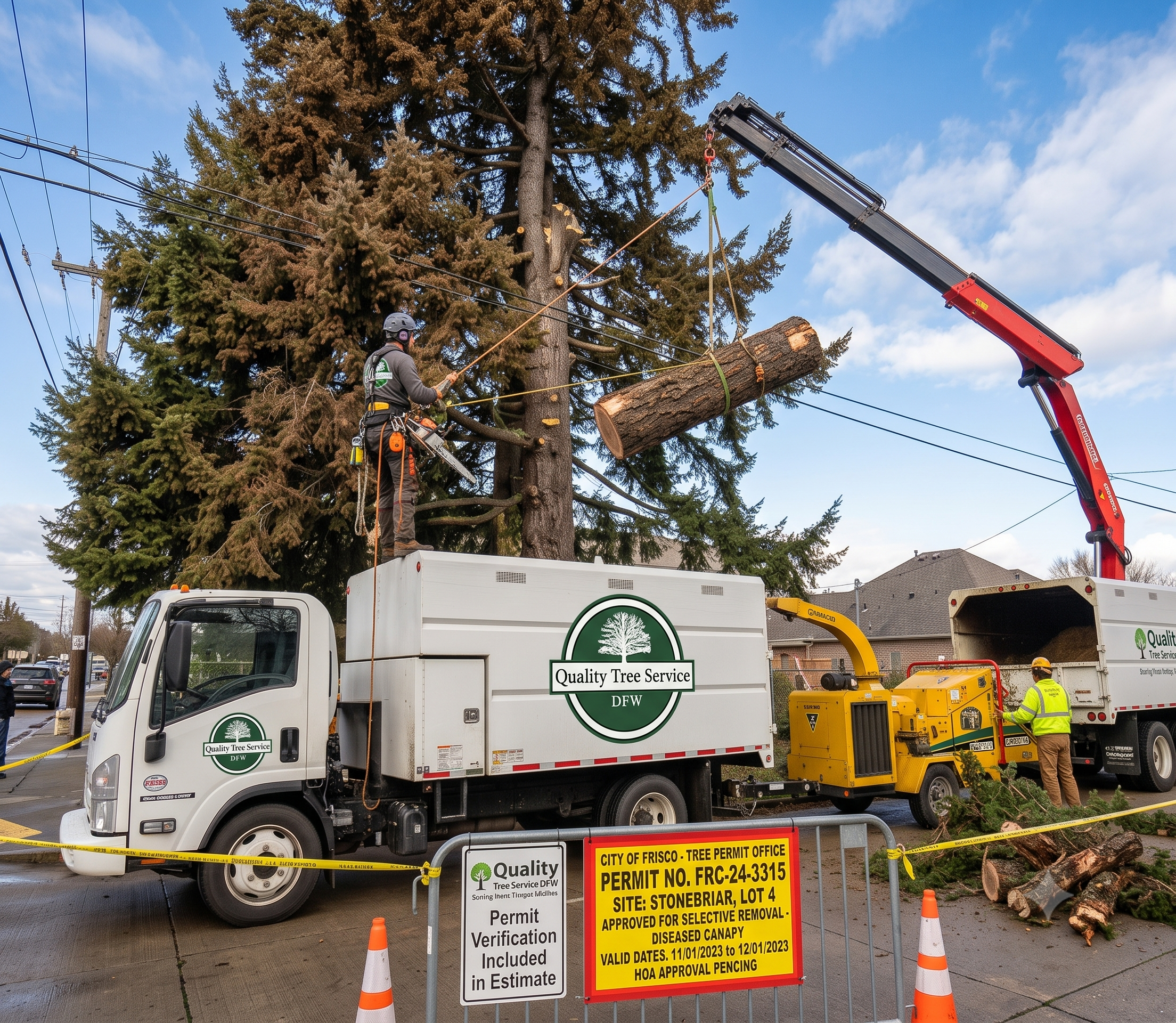 Tree Removal Permit in Frisco, Prosper, or Little Elm, TX